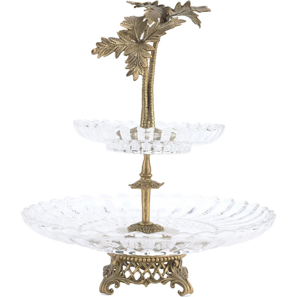 Danny's Fine Porcelain Porcelain Crystal Plate With Bronze 14246 - Image 9