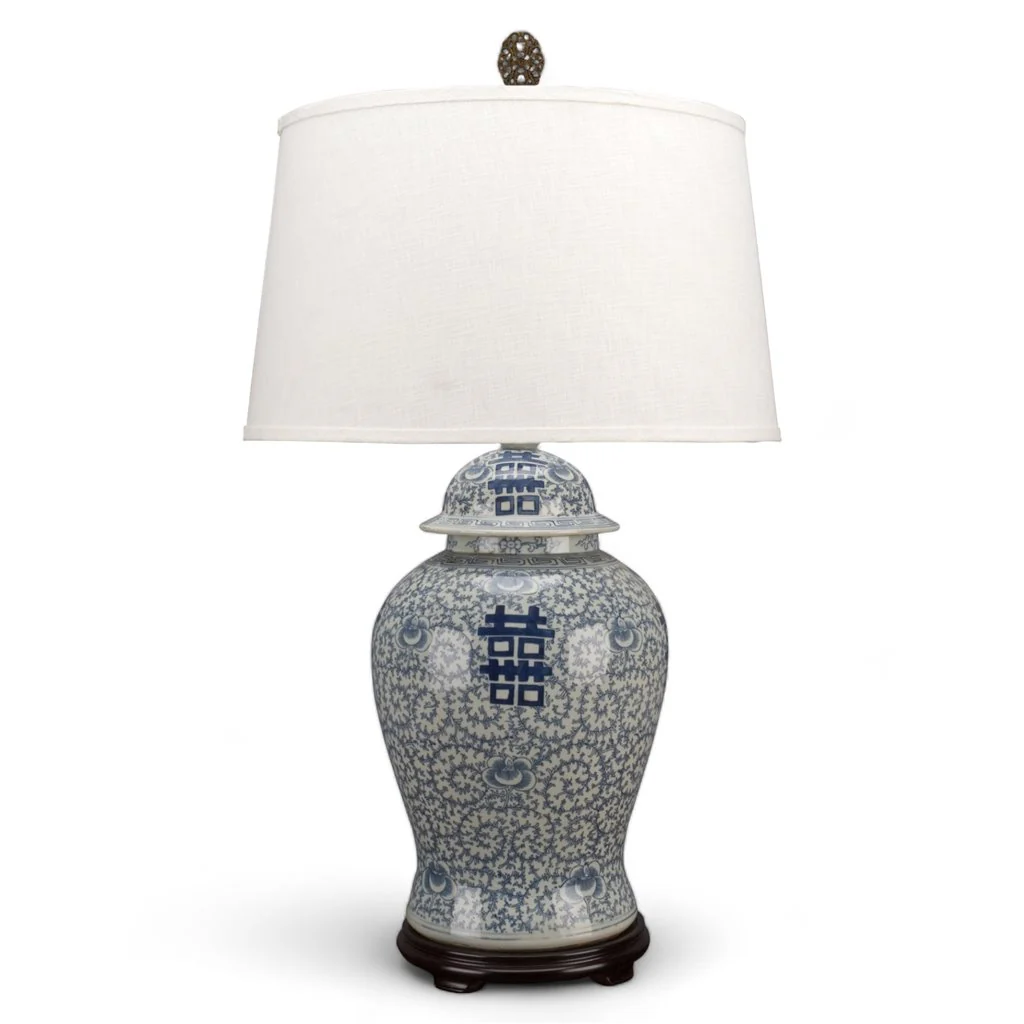 Danny's Fine Porcelain Porcelain Double Happiness Lamp (2-847-20) 50245-L