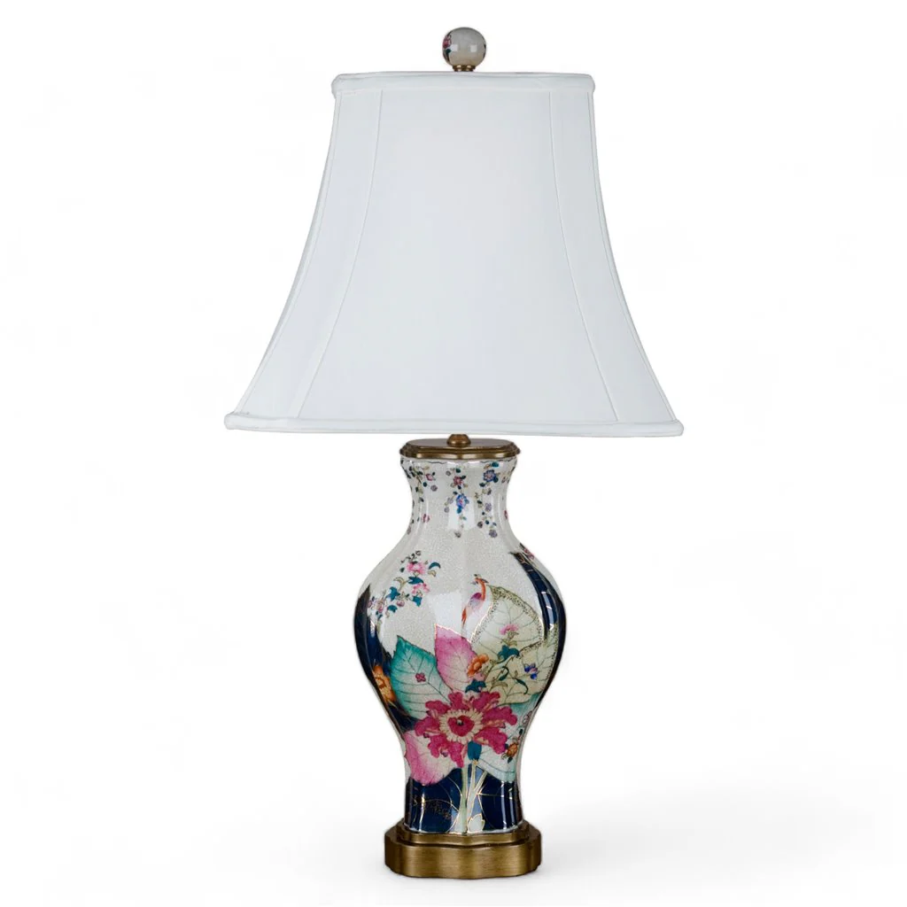 Danny's Fine Porcelain Porcelain Lamp- Tobacco Leaf (125-16-Be) 60287-LG