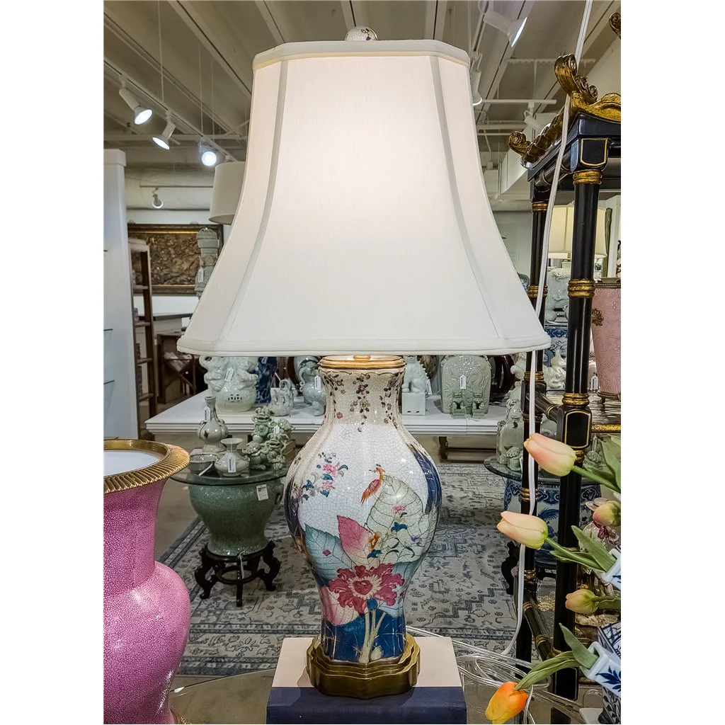 Danny's Fine Porcelain Porcelain Lamp- Tobacco Leaf (125-16-Be) 60287-LG - Image 8