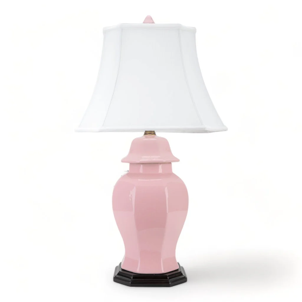 Danny's Fine Porcelain Porcelain Pink Jar Lamp Octagonal 51121-L