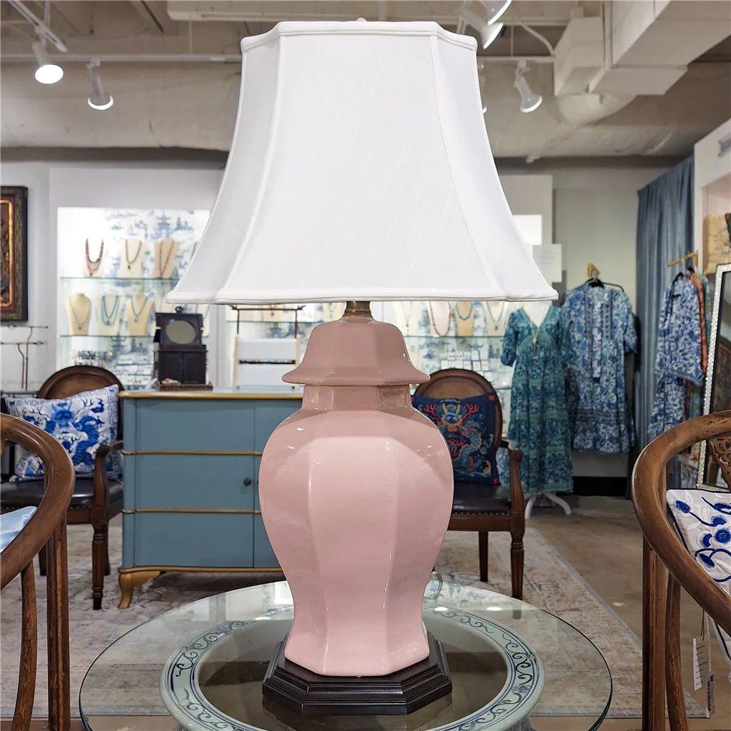 Danny's Fine Porcelain Porcelain Pink Jar Lamp Octagonal 51121-L - Image 8