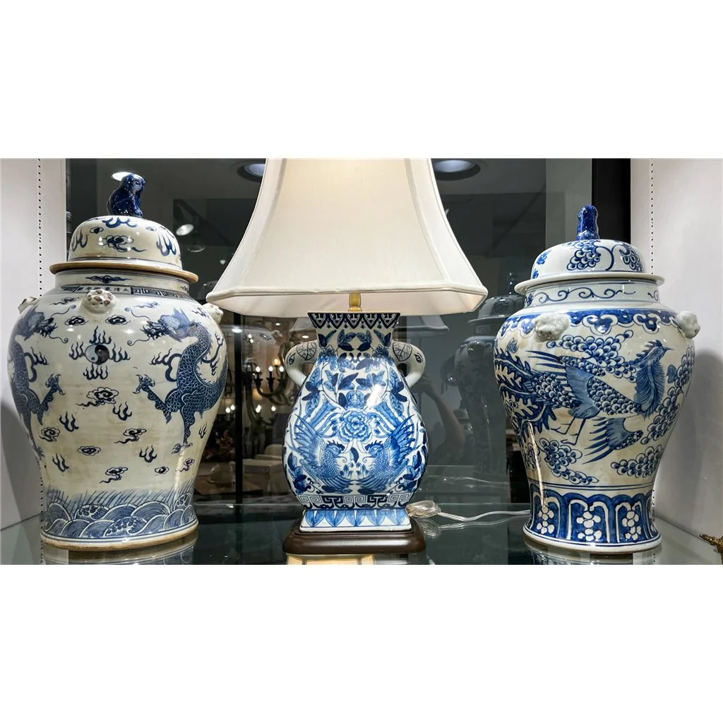 Danny's Fine Porcelain Temple Jar - Blue And White Dragon 50341 - Image 8
