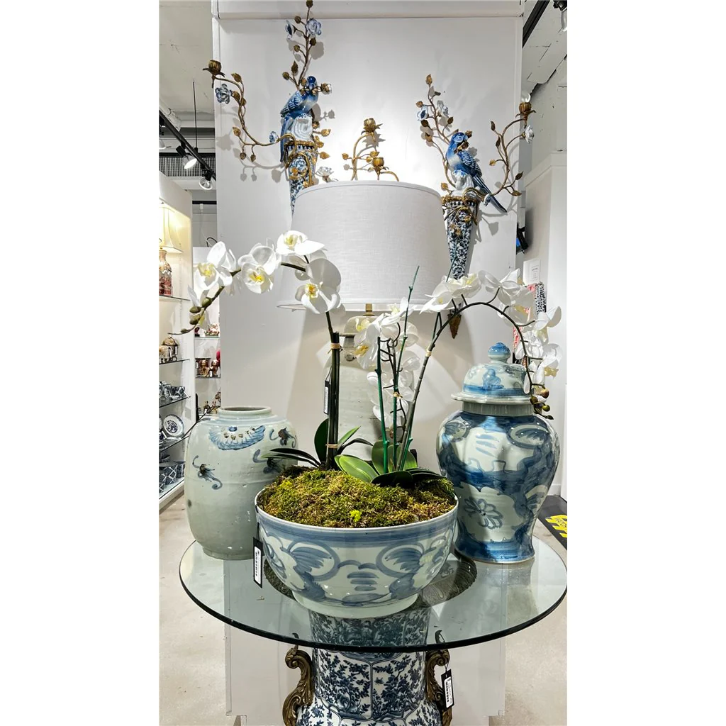 Danny's Fine Porcelain Porcelain Temple Jar - Blue And White Mud Stepping Style 51100 - Image 3