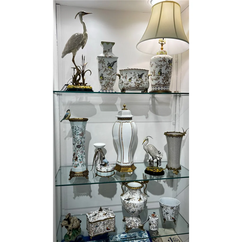 Danny's Fine Porcelain Porcelain Vase With Bronze Ormolu - White Crackle 60414 - Image 23