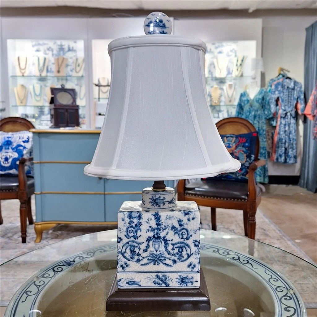 Danny's Fine Porcelain Rect. Jar Lamp -Casey Azure(312-10-Be) 13969-L - Image 2