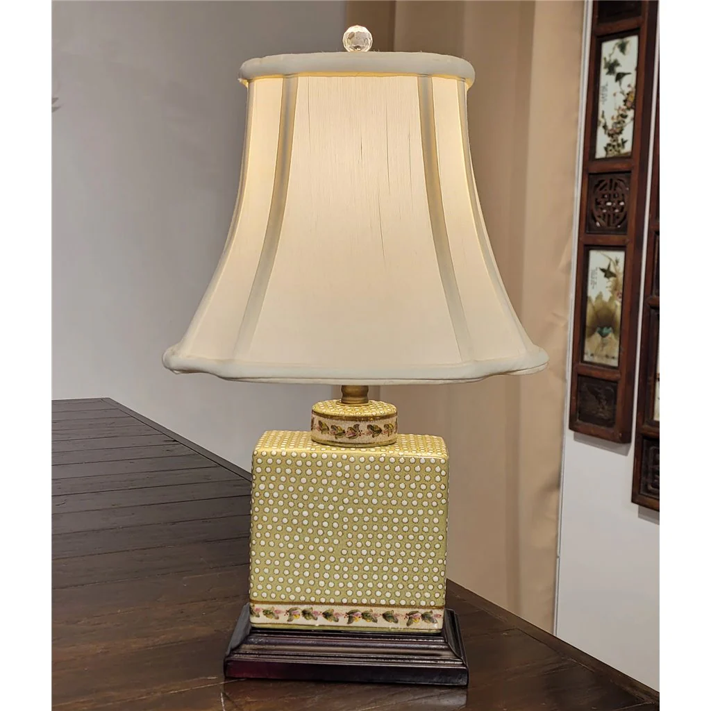 Danny's Fine Porcelain Rect. Jar Lamp -Dotty(312-10-Be) 14071-L - Image 7