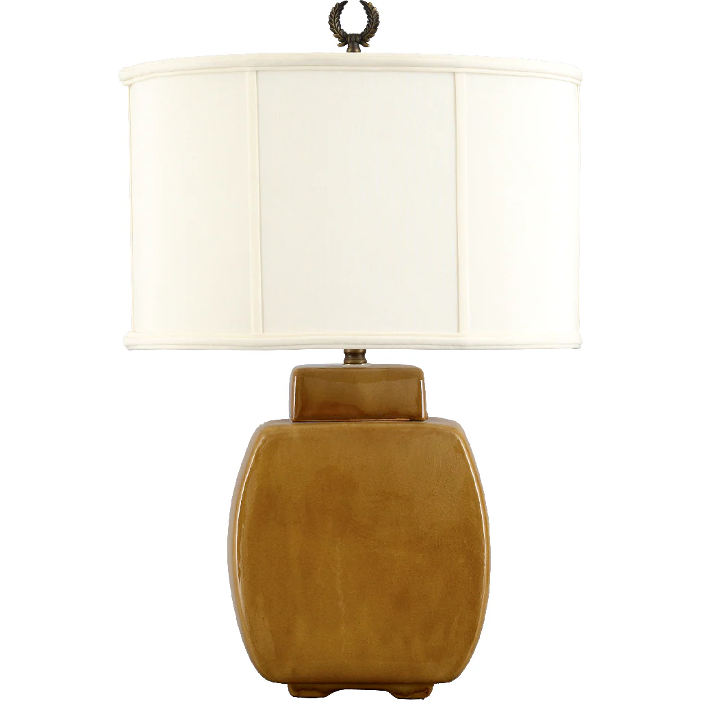 Danny's Fine Porcelain Rect Jar Lamp - Yellow PCM1525-2YW