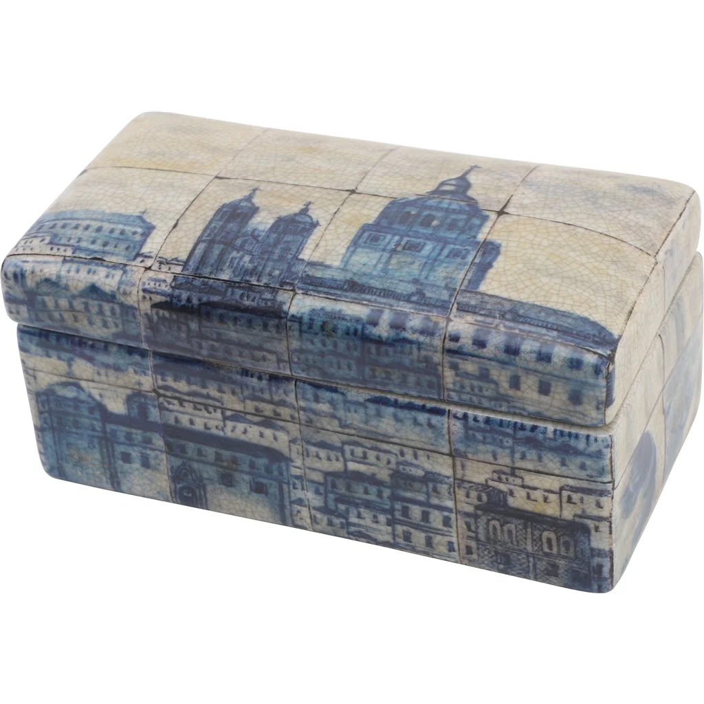 Danny's Fine Porcelain Rectangular Box- Azure Village 60422 - Image 12