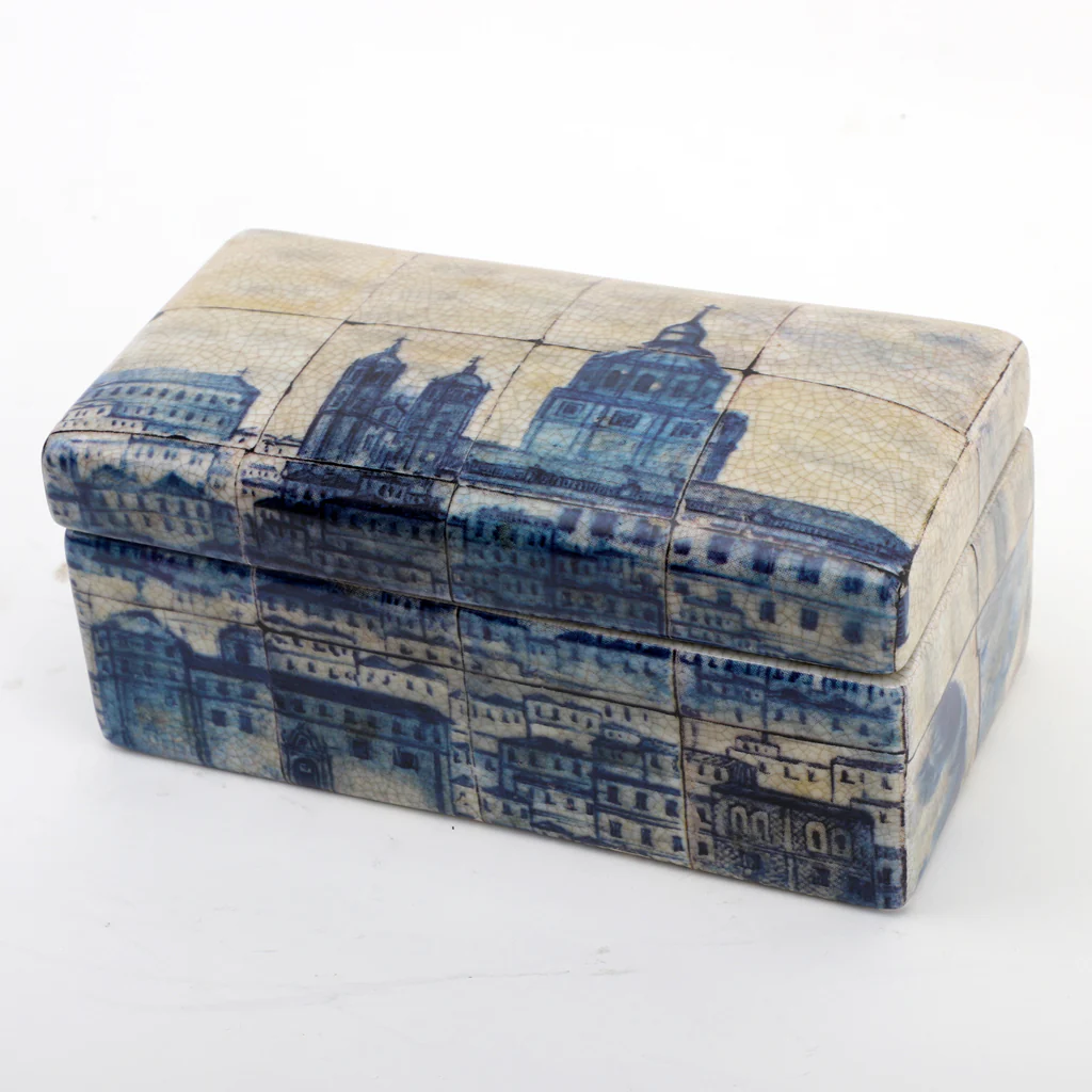 Danny's Fine Porcelain Rectangular Box- Azure Village 60422 - Image 15
