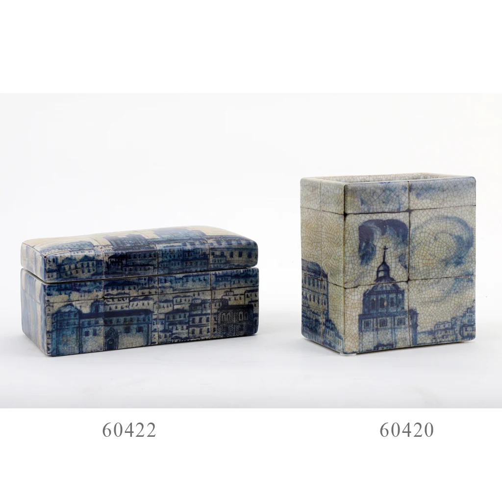 Danny's Fine Porcelain Rectangular Box- Azure Village 60422 - Image 18