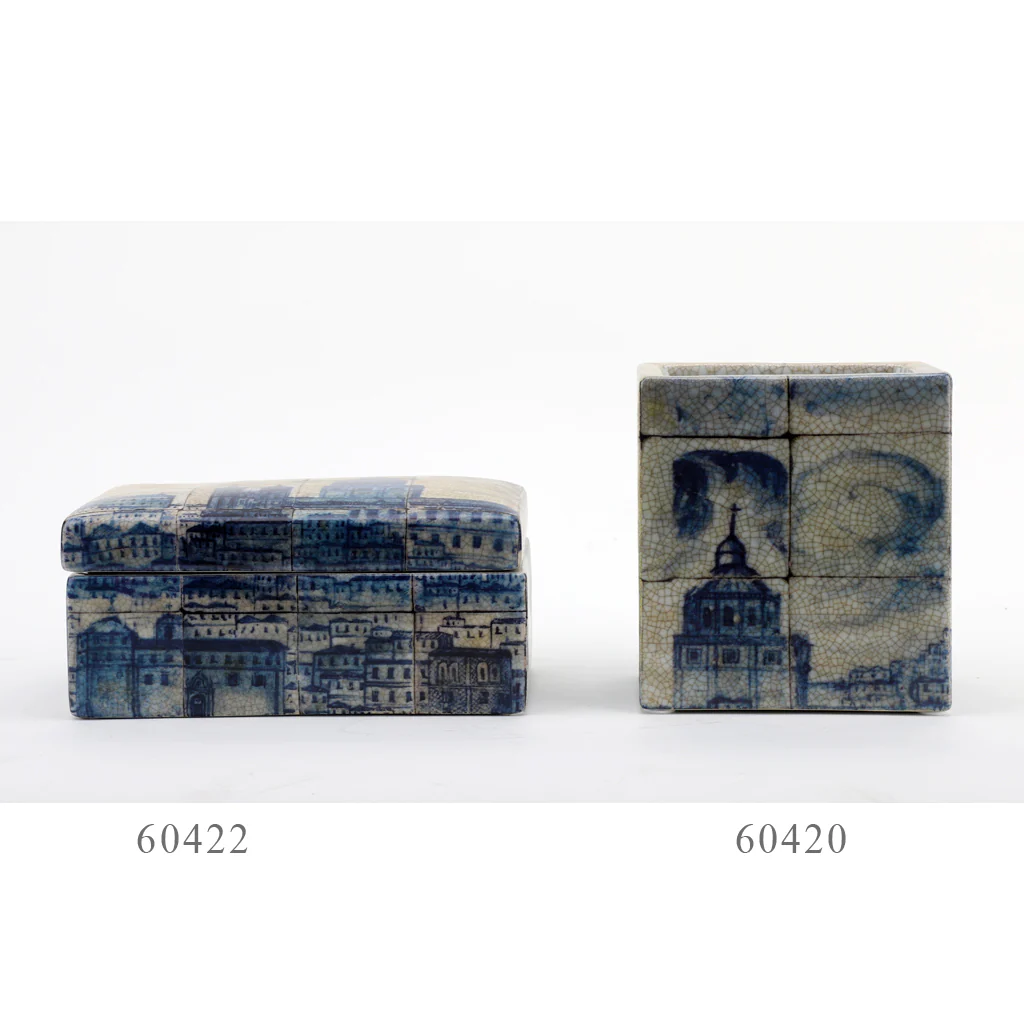 Danny's Fine Porcelain Rectangular Box- Azure Village 60422 - Image 19