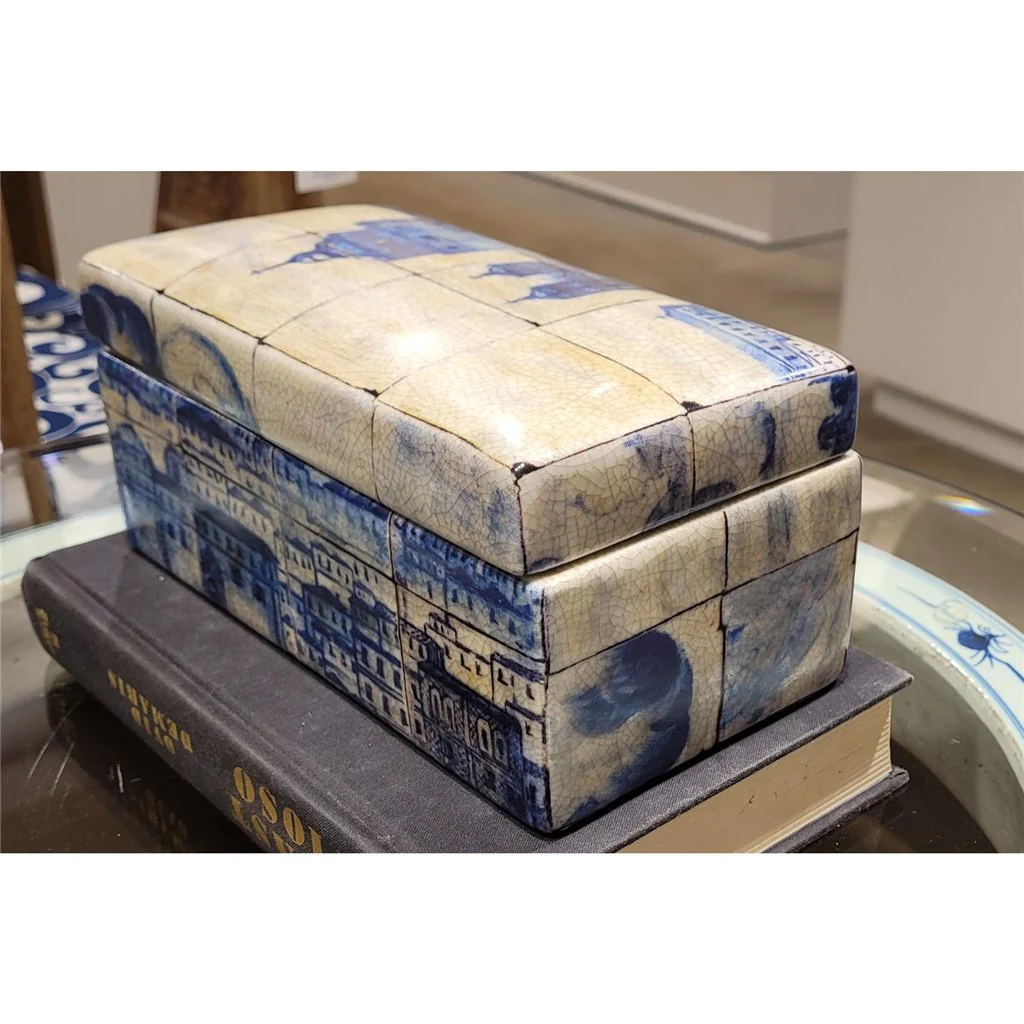 Danny's Fine Porcelain Rectangular Box- Azure Village 60422 - Image 22