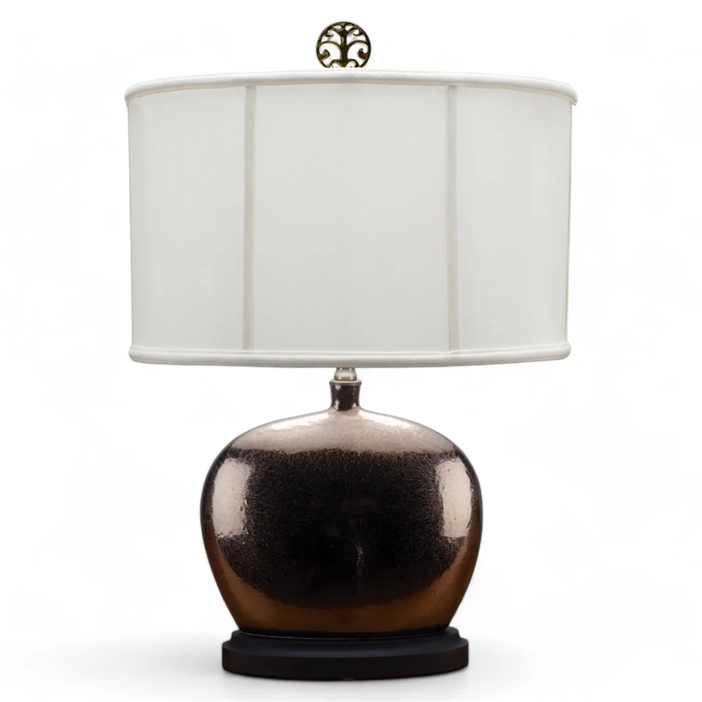 Danny's Fine Porcelain Ron Vase Lamp- Goldtellic(324-16-Be) 11961-L