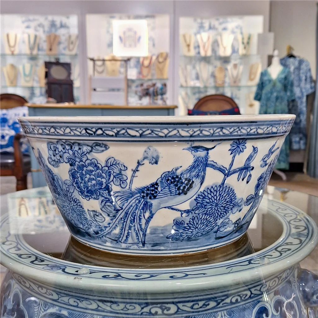 Danny's Fine Porcelain Round Basin- Blue And White(Classic) 50355 - Image 15