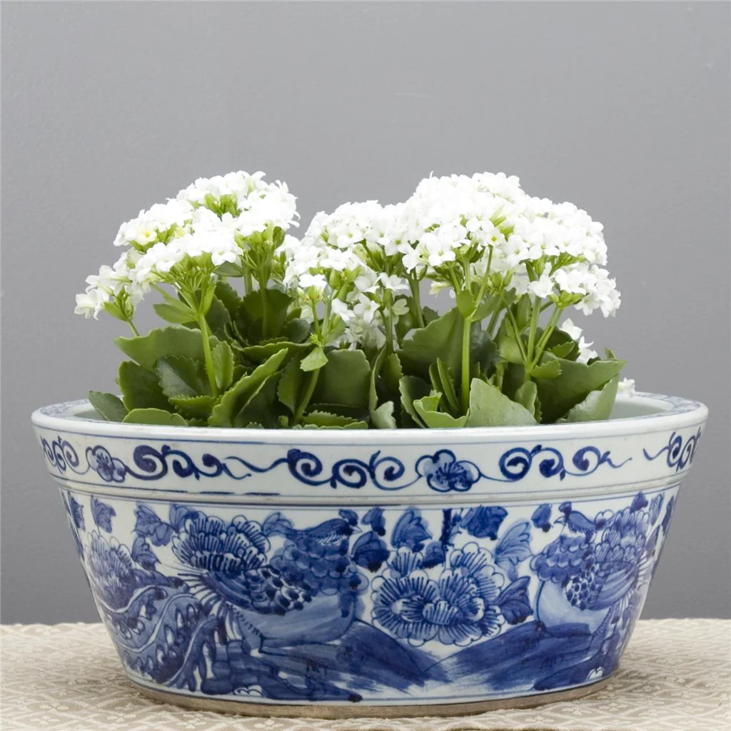 Danny's Fine Porcelain Round Basin- Blue And White(Classic) 50355 - Image 4