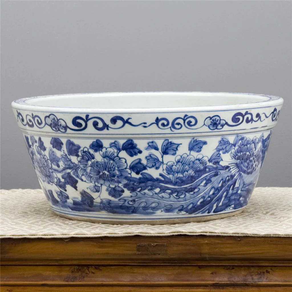 Danny's Fine Porcelain Round Basin- Blue And White(Classic) 50355 - Image 5