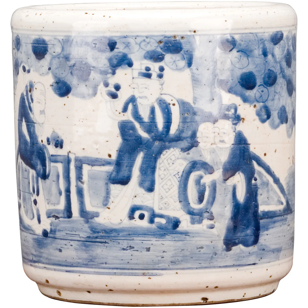 Danny's Fine Porcelain Round Bucket-Classic Blue And White 50440