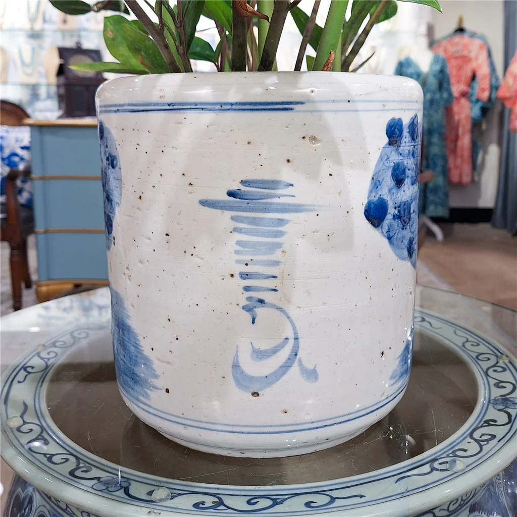 Danny's Fine Porcelain Round Bucket-Classic Blue And White 50440 - Image 4