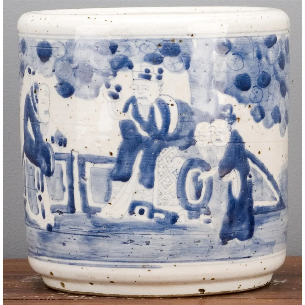 Danny's Fine Porcelain Round Bucket-Classic Blue And White 50440 - Image 7