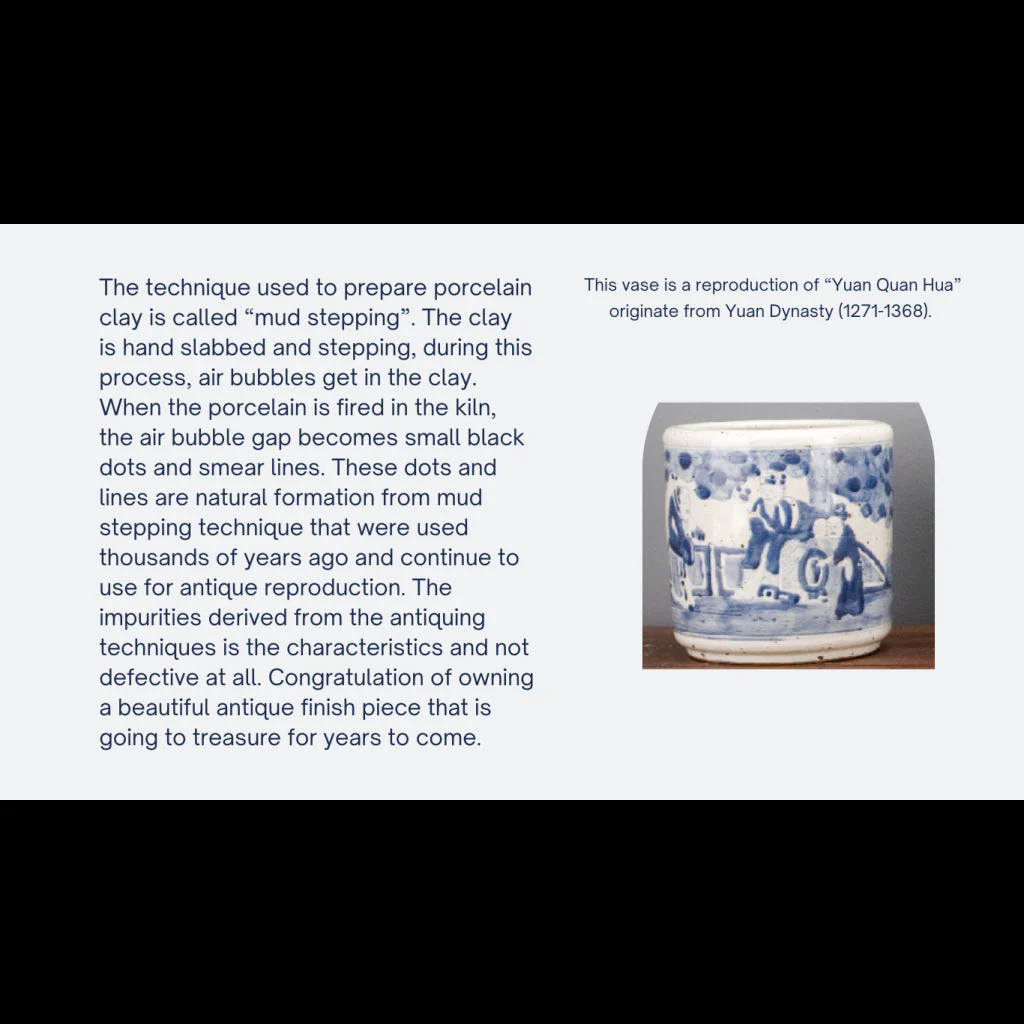 Danny's Fine Porcelain Round Bucket-Classic Blue And White 50440 - Image 8