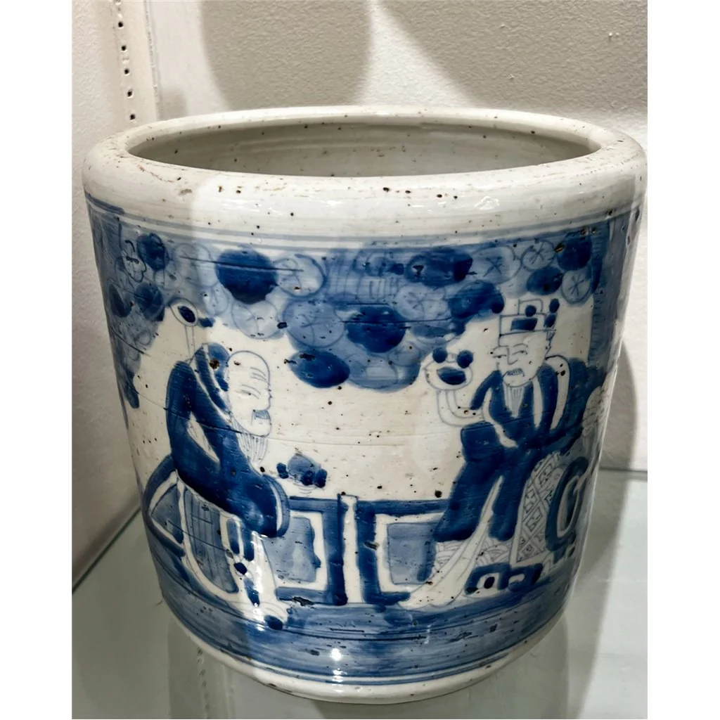 Danny's Fine Porcelain Round Bucket-Classic Blue And White 50440 - Image 9