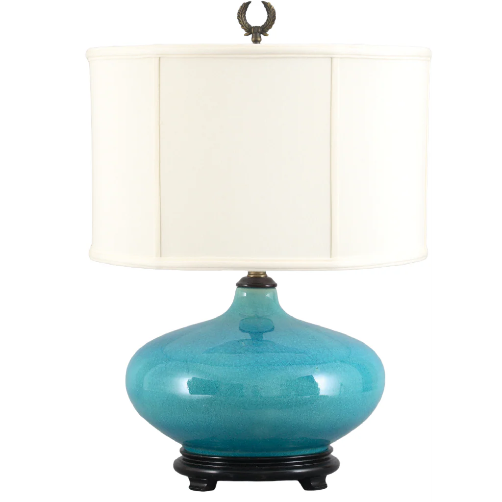 Danny's Fine Porcelain Round Lamp W/012-7.00 Std- Jade Green PCM2488-JG
