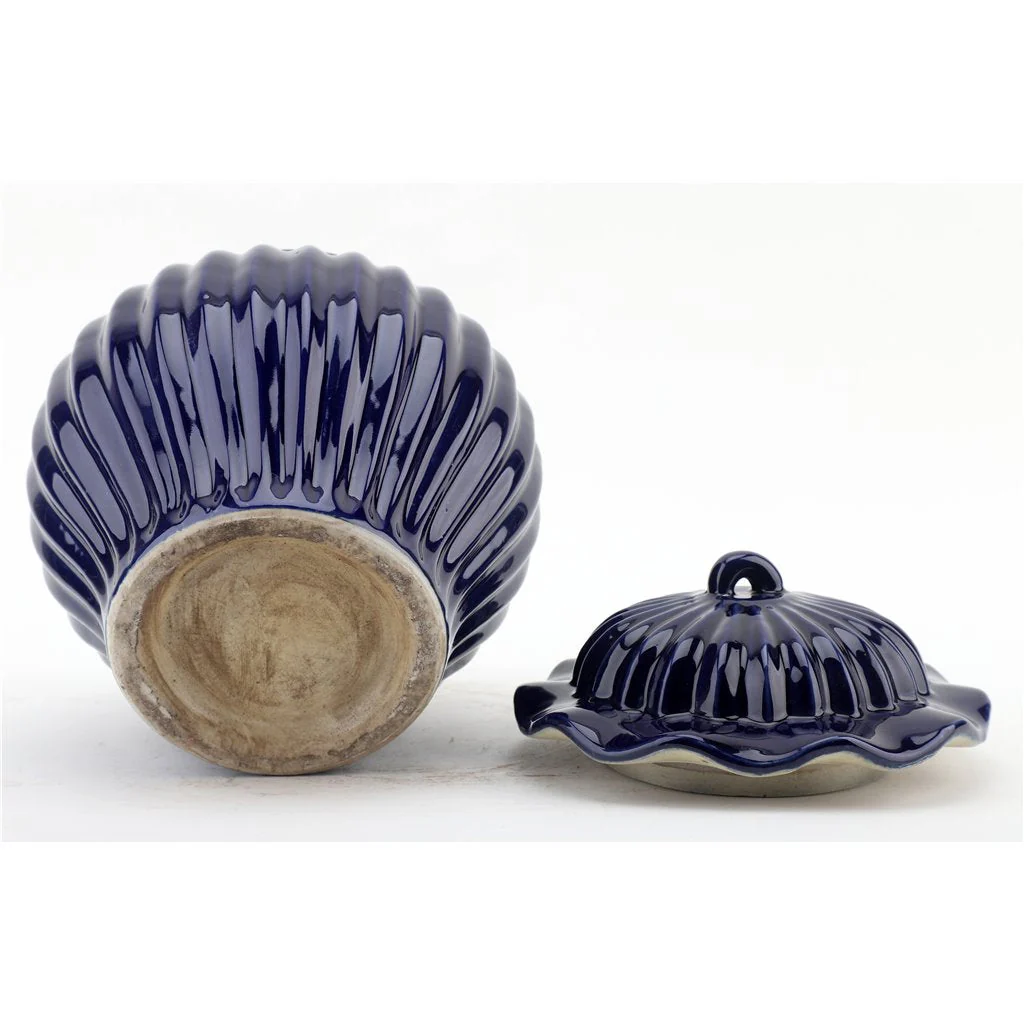 Danny's Fine Porcelain Round Lidded Jar -Blue 50817 - Image 6