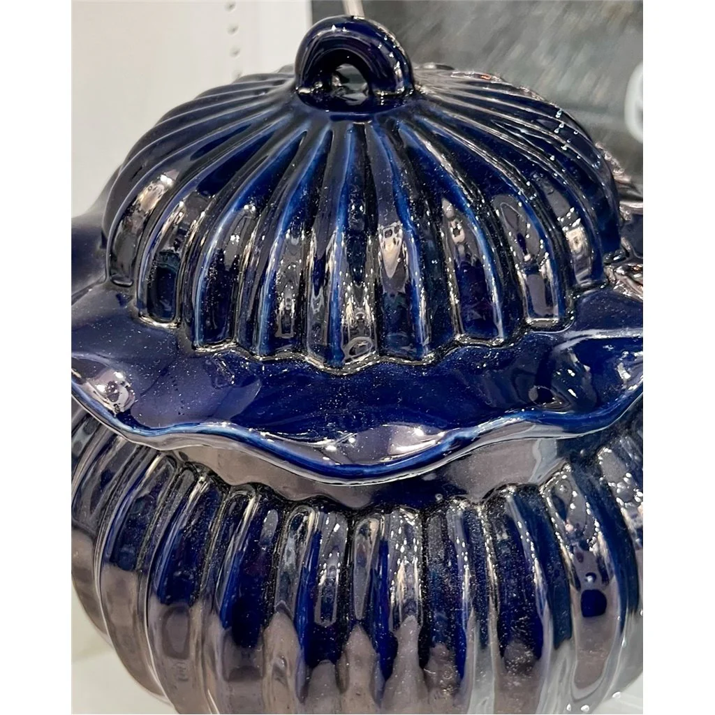 Danny's Fine Porcelain Round Lidded Jar -Blue 50817 - Image 7
