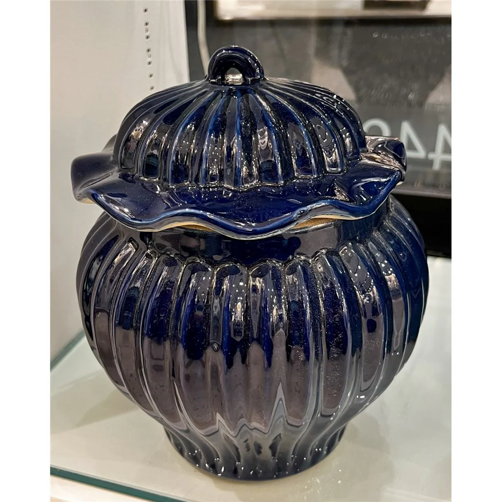 Danny's Fine Porcelain Round Lidded Jar -Blue 50817 - Image 8