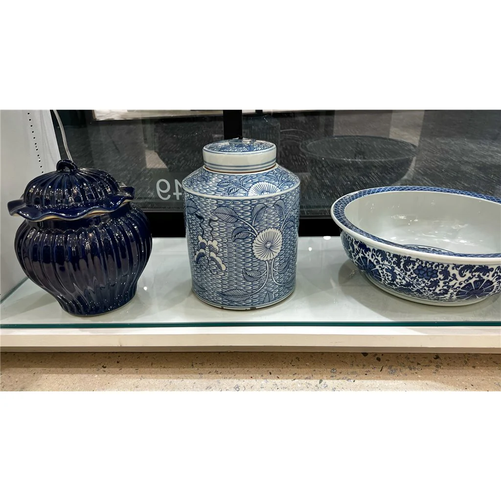 Danny's Fine Porcelain Round Lidded Jar -Blue 50817 - Image 9