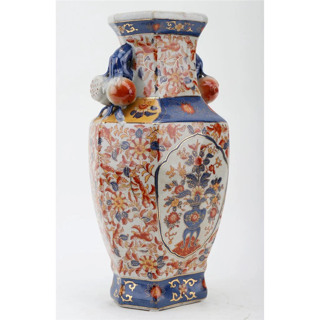 Danny's Fine Porcelain SLIM HEX VASE - IMARI (PRE-DRILLED HOLE) 12516 - Image 3
