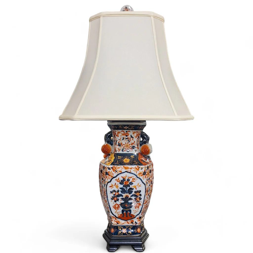 Danny's Fine Porcelain Slim Hex Vase Lamp 12516-L