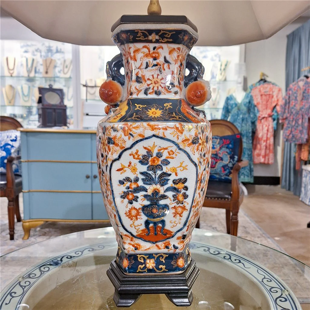Danny's Fine Porcelain Slim Hex Vase Lamp 12516-L - Image 7