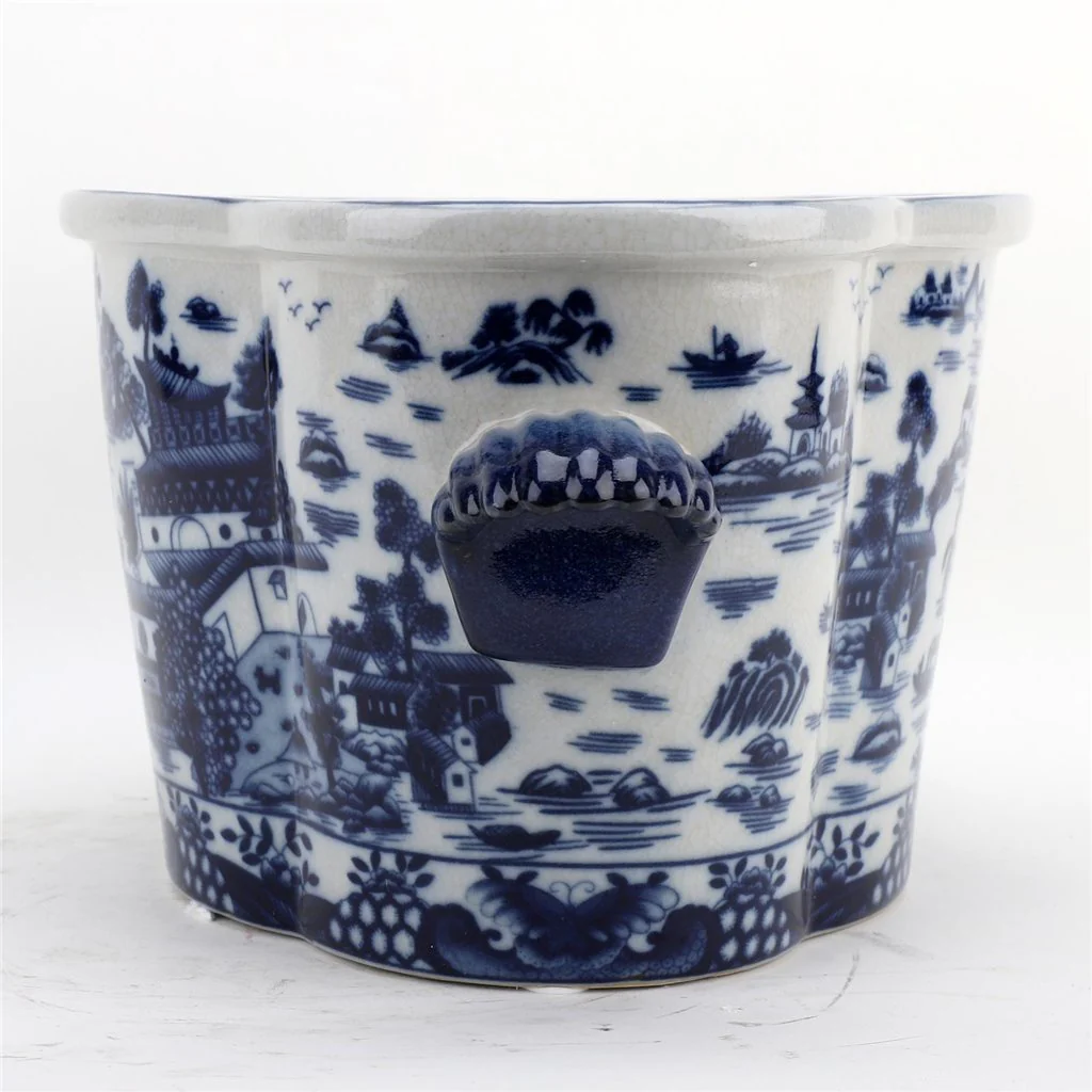 Danny's Fine Porcelain Small Footbath Planter- Blue Willow 14256 - Image 6