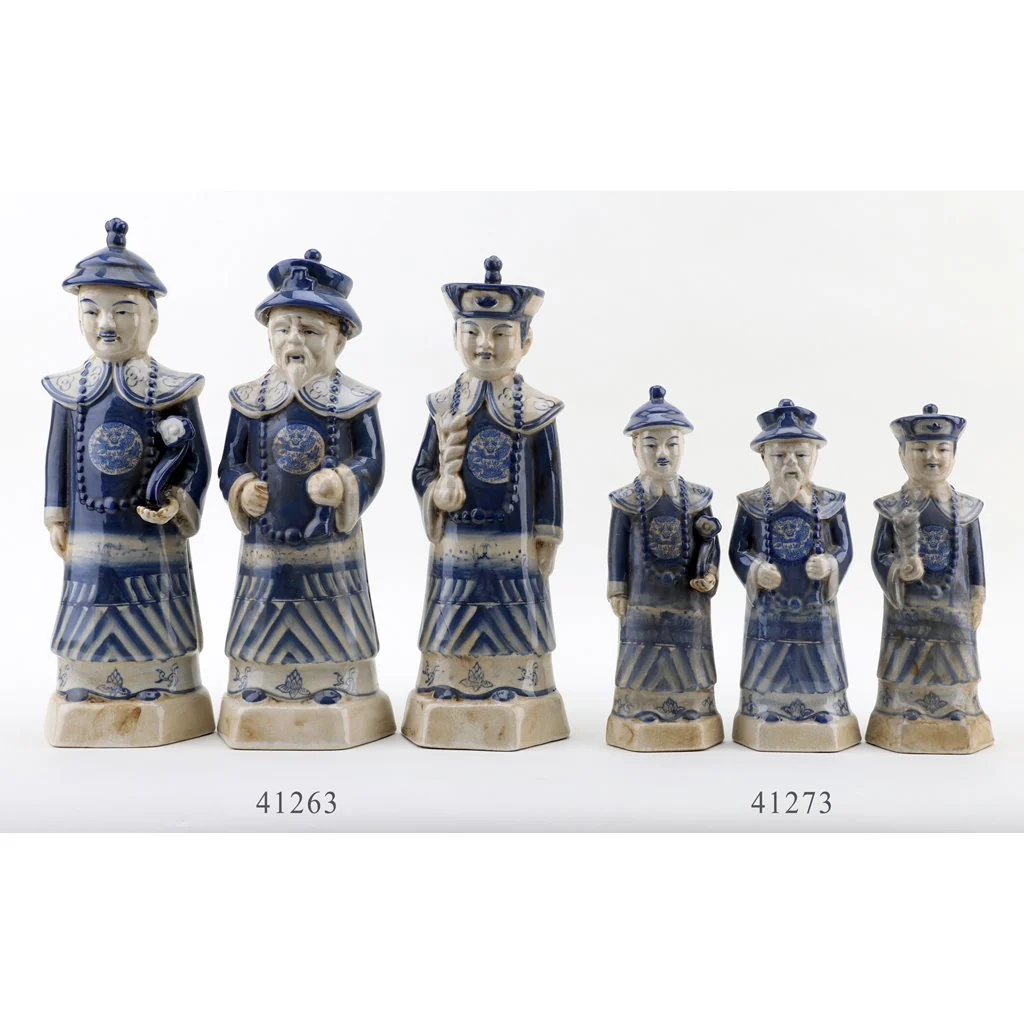 Danny's Fine Porcelain SMALL SET OF 3 MEN(BLUE AND WHITE) 41273 - Image 10