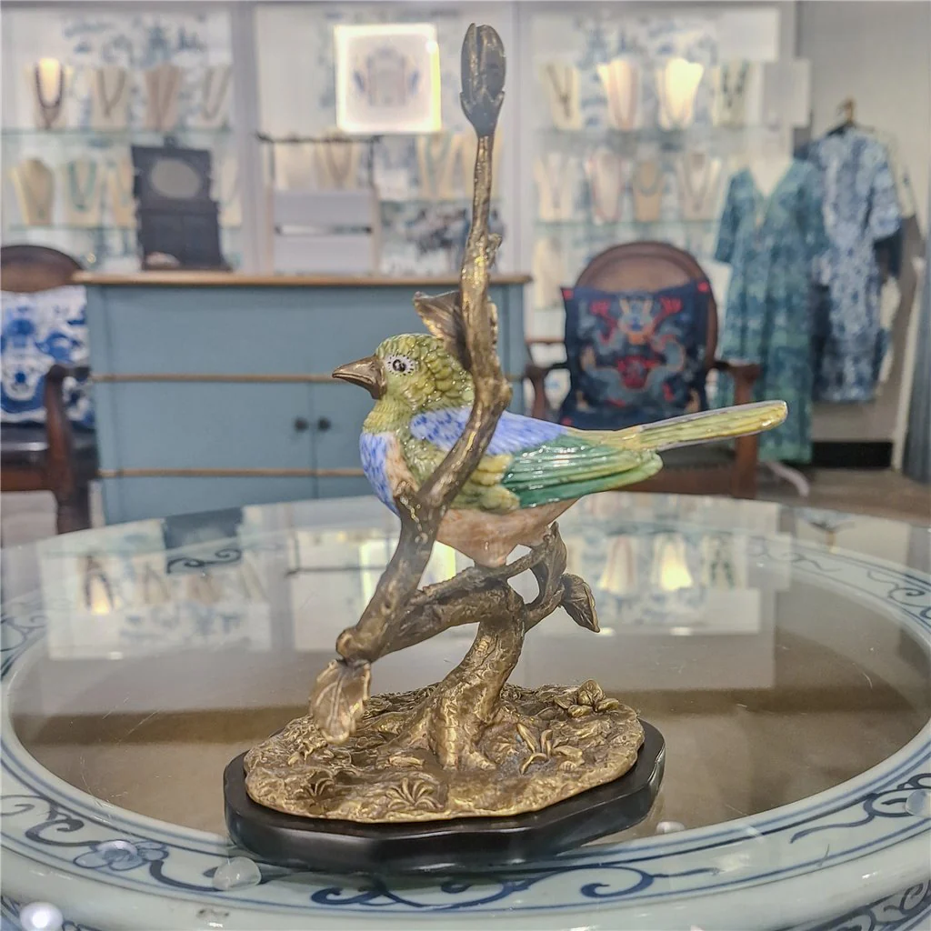 Danny's Fine Porcelain Song Bird With Bronze 61003 - Image 12