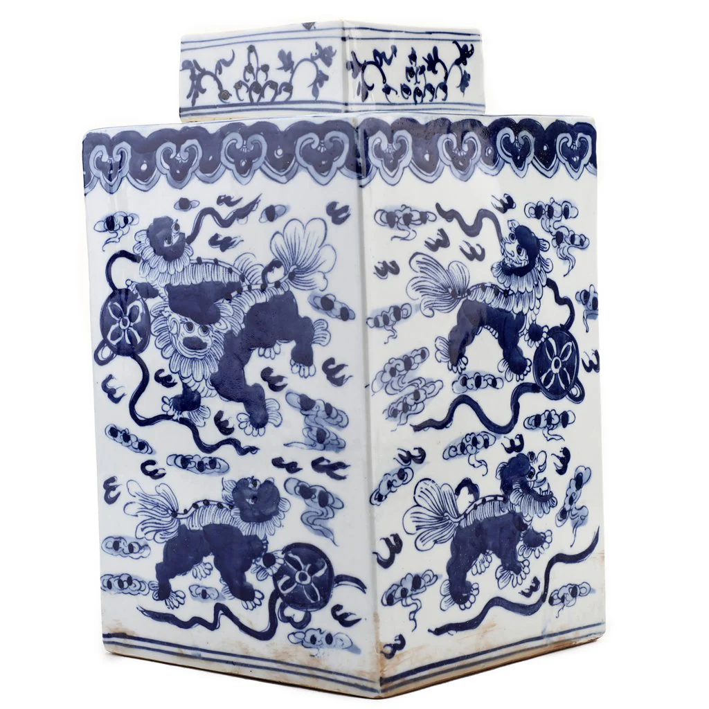 Danny's Fine Porcelain Square Lidded Jar 50793