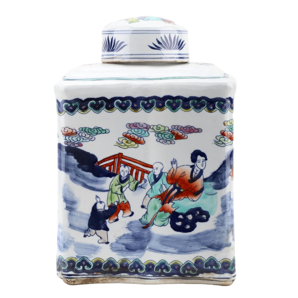 Danny's Fine Porcelain Tea Jar - Multi-Color Children And Ladies 50979