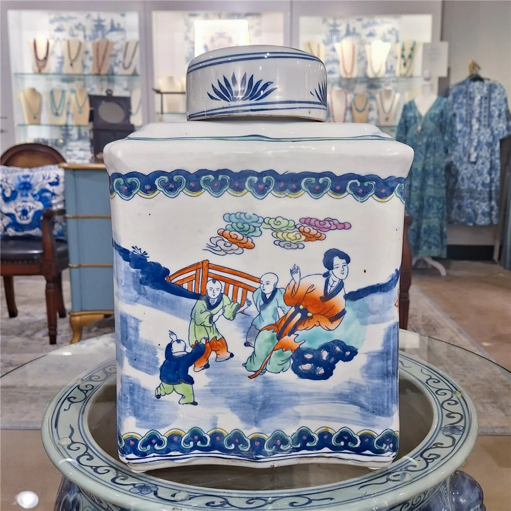 Danny's Fine Porcelain Tea Jar - Multi-Color Children And Ladies 50979 - Image 14
