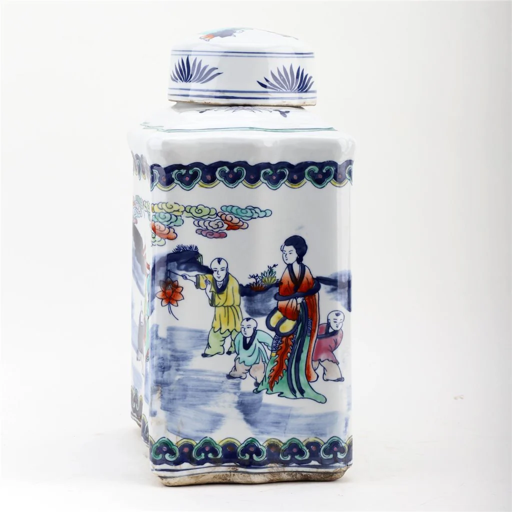 Danny's Fine Porcelain Tea Jar - Multi-Color Children And Ladies 50979 - Image 3