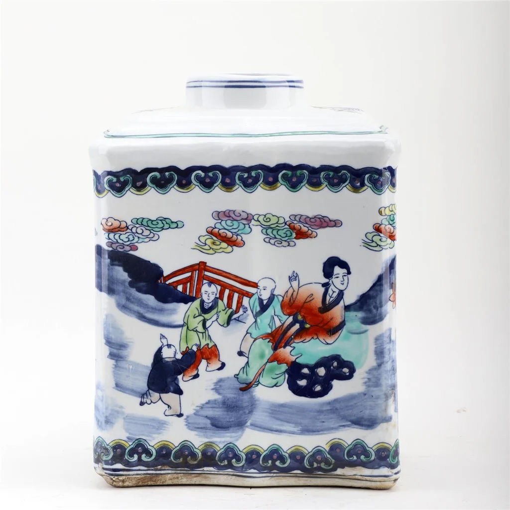 Danny's Fine Porcelain Tea Jar - Multi-Color Children And Ladies 50979 - Image 7