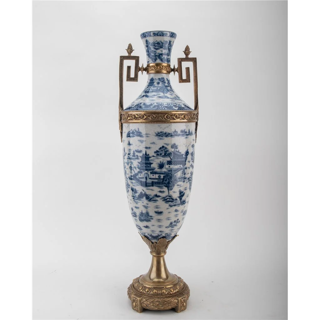 Danny's Fine Porcelain Trophy Cup Std - Blue Willow 14266 - Image 5