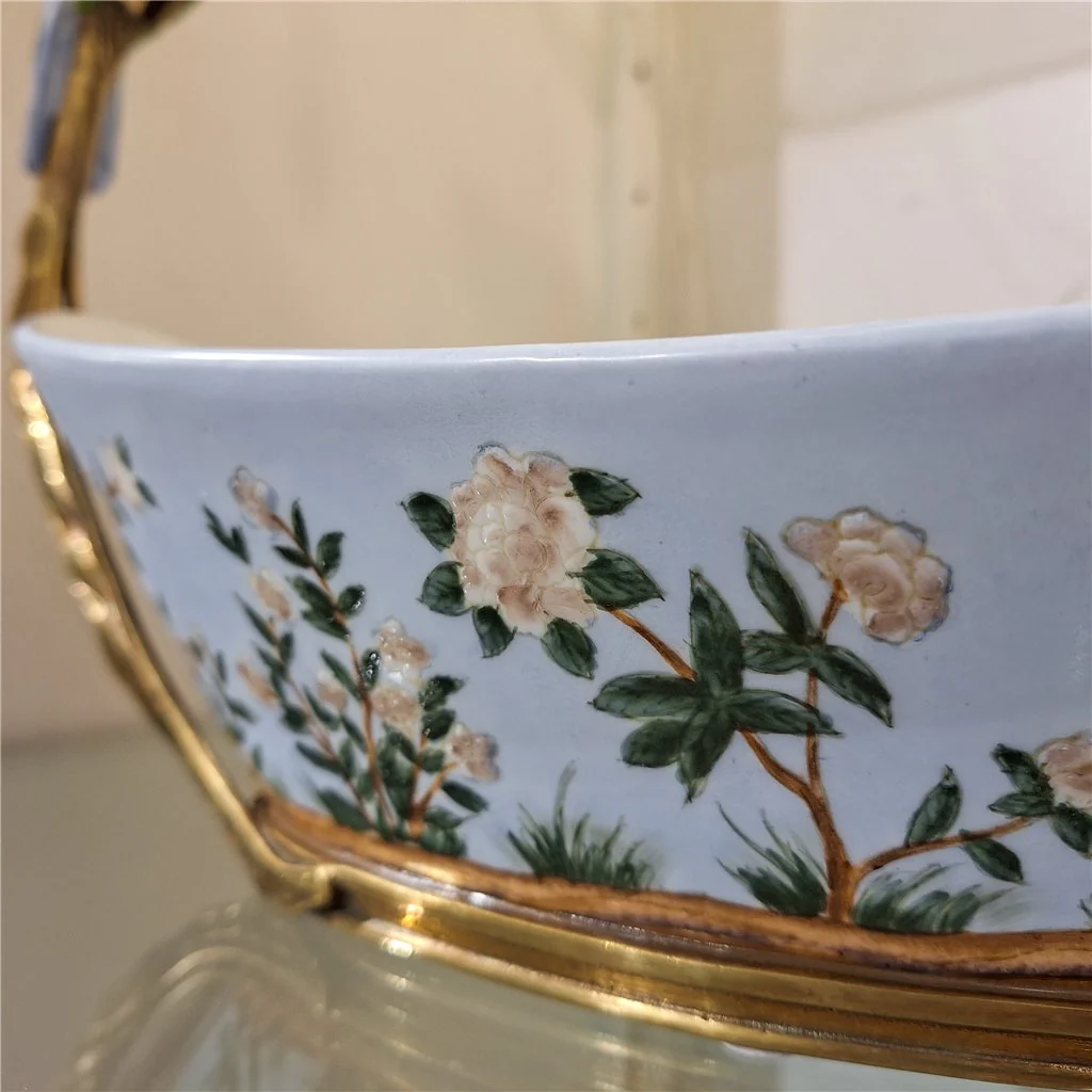 Danny's Fine Porcelain Twin Hummingbird Basin - Singing Jasmine 61000 - Image 13