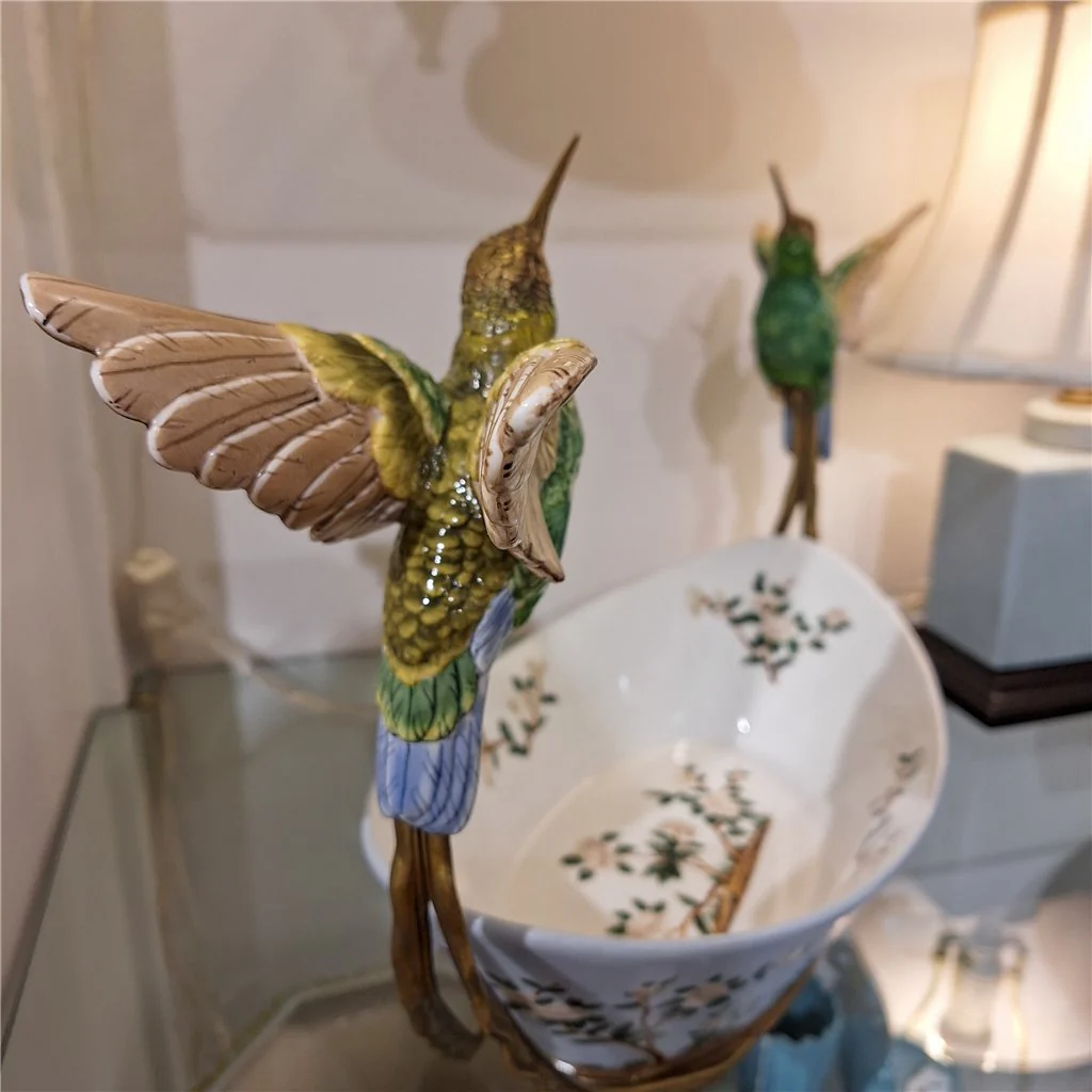 Danny's Fine Porcelain Twin Hummingbird Basin - Singing Jasmine 61000 - Image 16