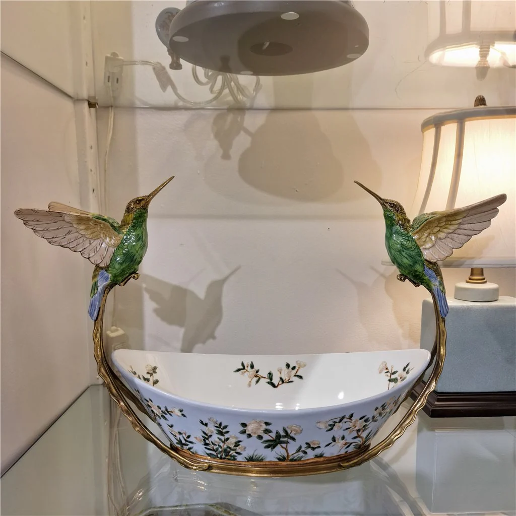 Danny's Fine Porcelain Twin Hummingbird Basin - Singing Jasmine 61000 - Image 17