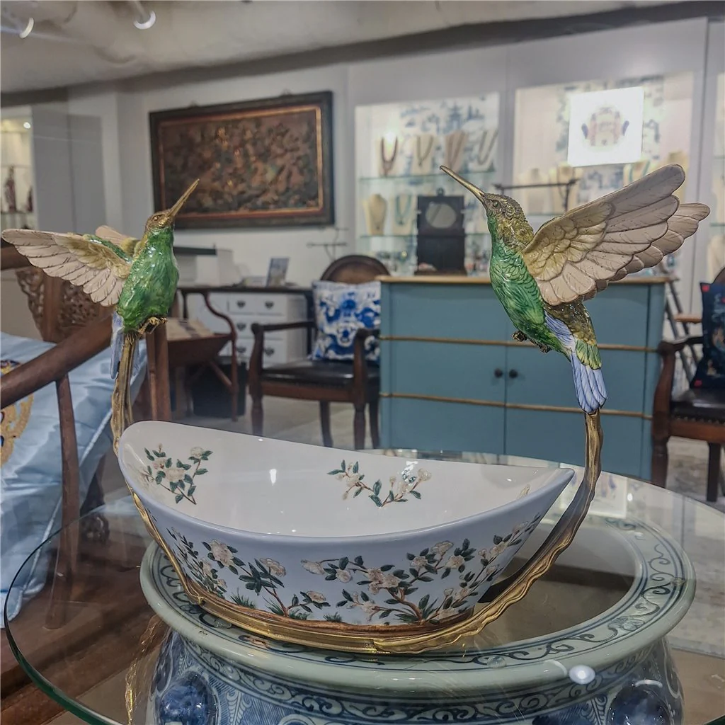 Danny's Fine Porcelain Twin Hummingbird Basin - Singing Jasmine 61000 - Image 18