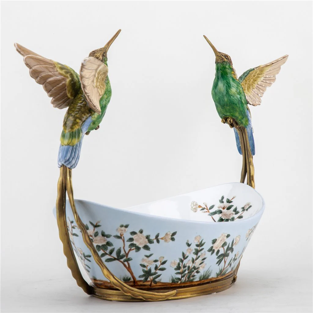 Danny's Fine Porcelain Twin Hummingbird Basin - Singing Jasmine 61000 - Image 6