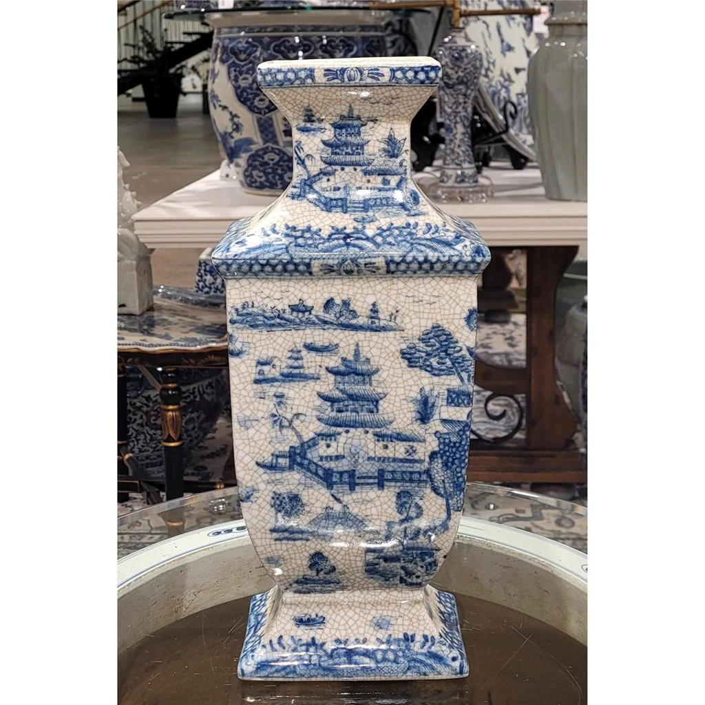 Danny's Fine Porcelain Vase - Blue Willow 60254 - Image 6