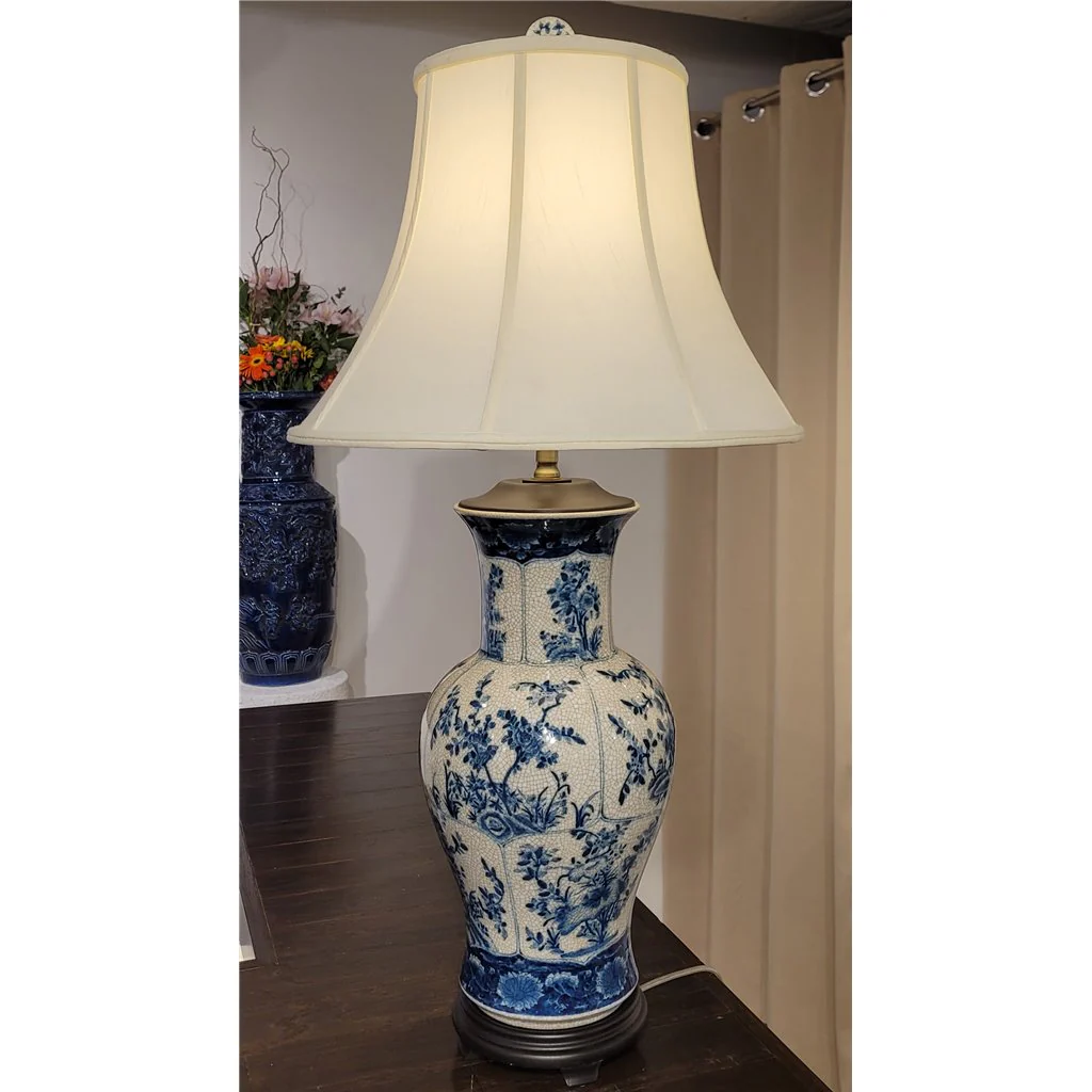Danny's Fine Porcelain Vase Lamp - Blue And White(108-17Be) 14132-L - Image 7